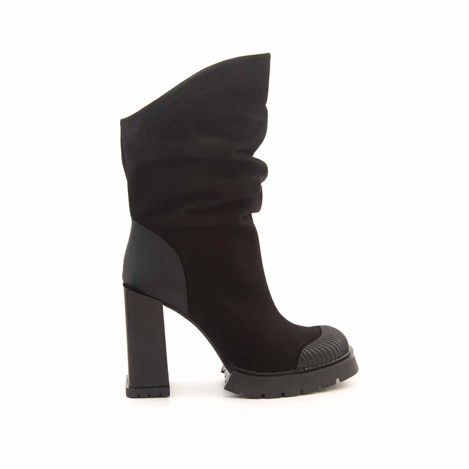 Mocassini Kadın Hakiki Deri Eva Taban Siyah Süet Günlük Bot