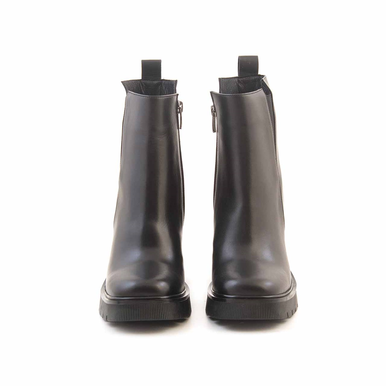 Mocassini Kadın Hakiki Deri Eva Taban Siyah Günlük Bot