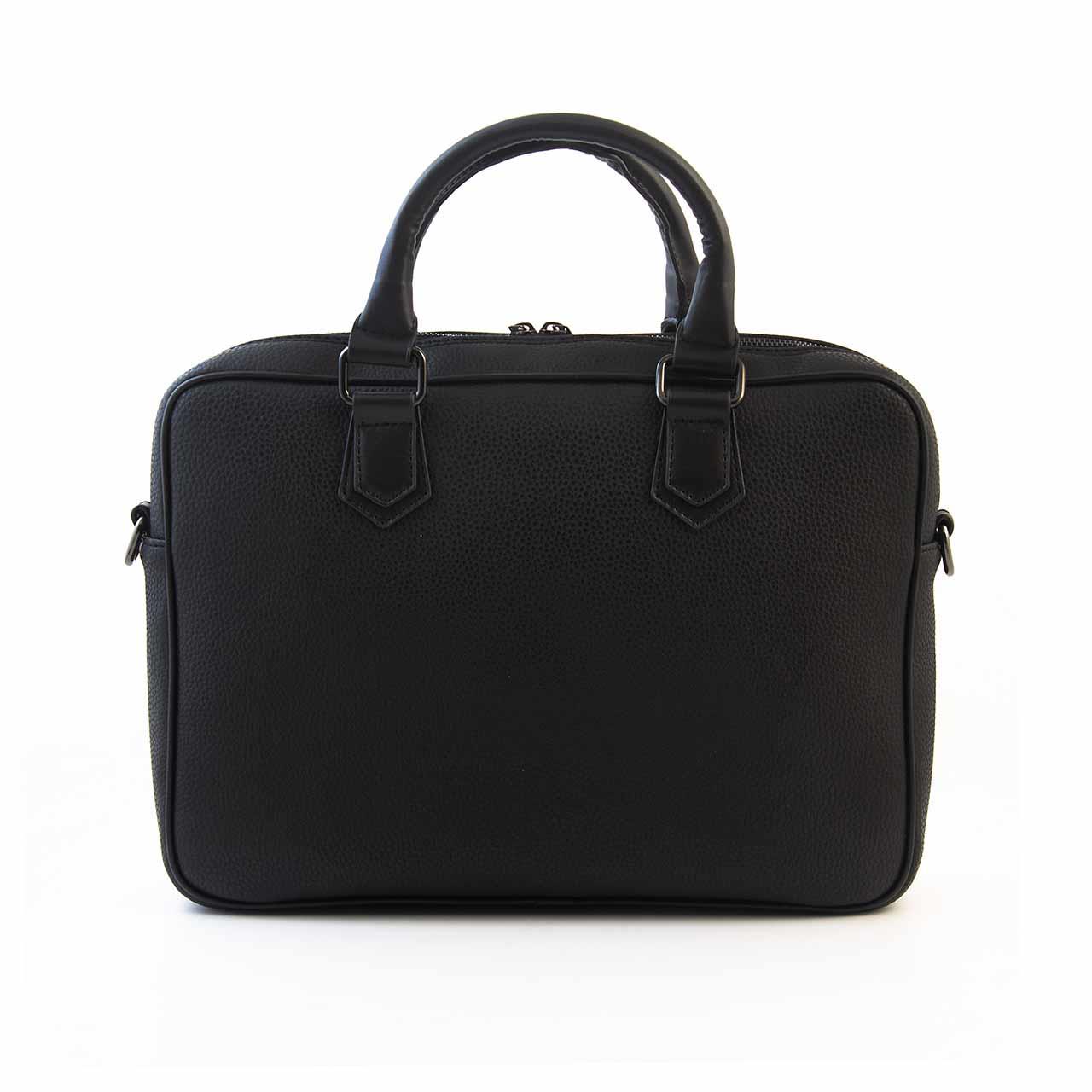 Mocassini Erkek Hakiki Deri Siyah Kamuflaj Evrak Çantası 