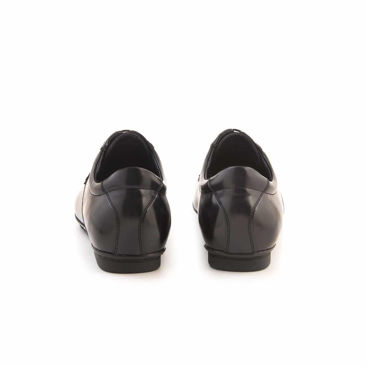 Mocassini Erkek Açma Deri Kauçuk Taban Siyah-Lacivert Klasik Ayakkabı