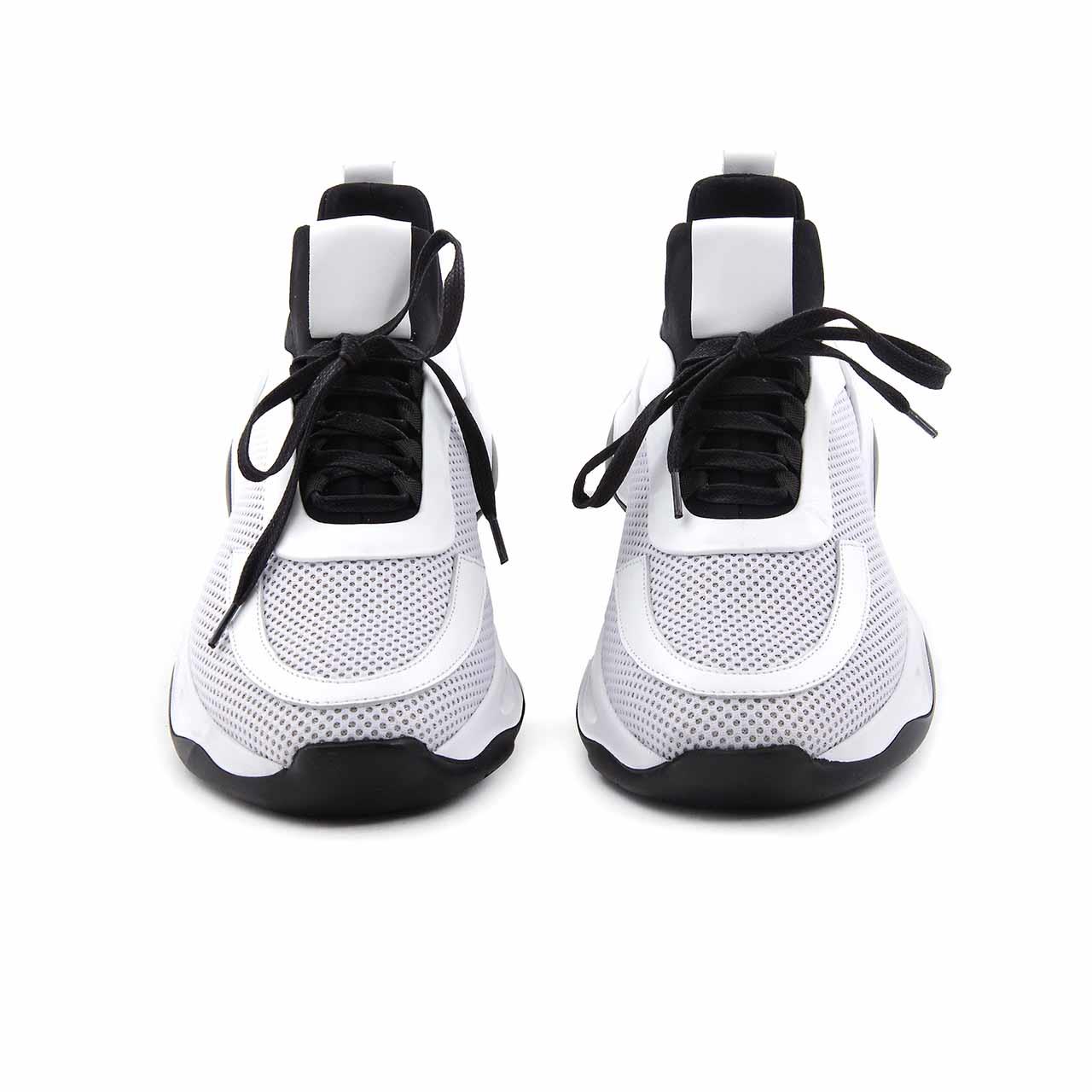 Mocassini Erkek Hakiki Deri Beyaz-Siyah Spor & Sneaker Ayakkabı