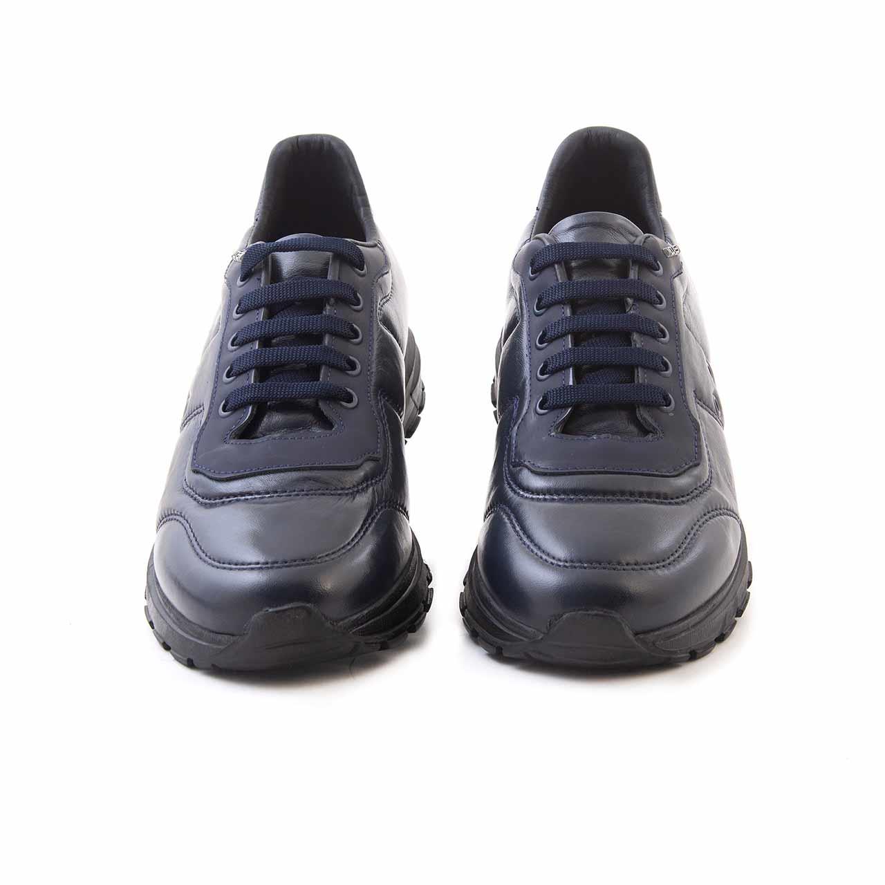 Mocassini Erkek Hakiki Deri Kauçuk Taban Lacivert Spor & Sneaker Ayakkabı