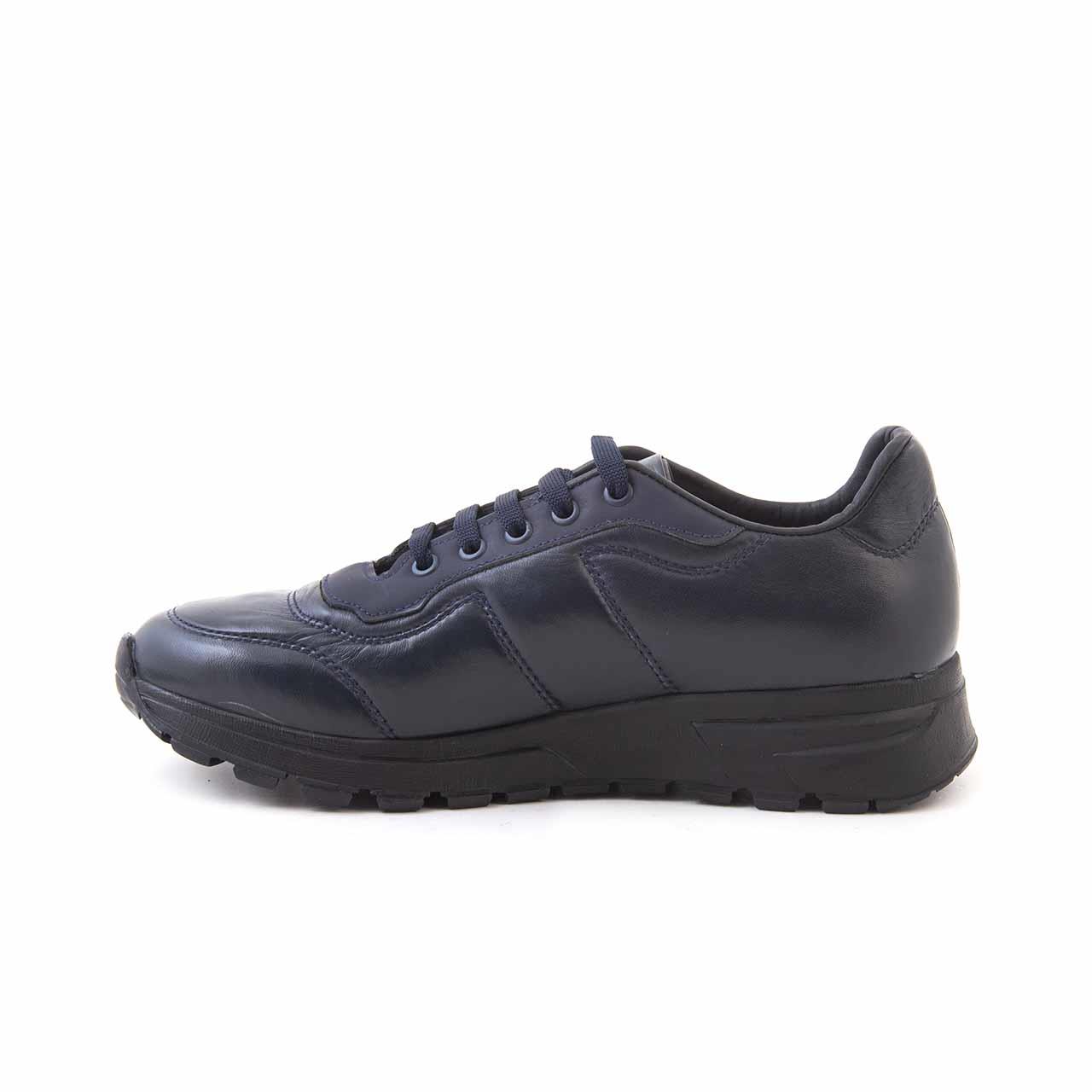 Mocassini Erkek Hakiki Deri Kauçuk Taban Lacivert Spor & Sneaker Ayakkabı