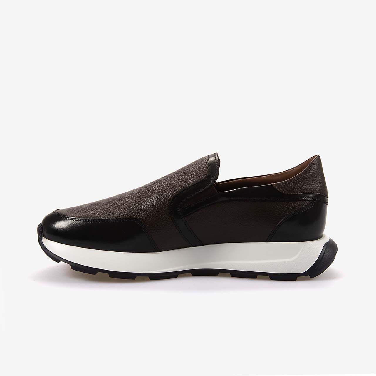 Mocassini Gold Hakiki Deri Erkek Spor & Sneaker Siyah-Kahverengirengi Ayakkabı 73702