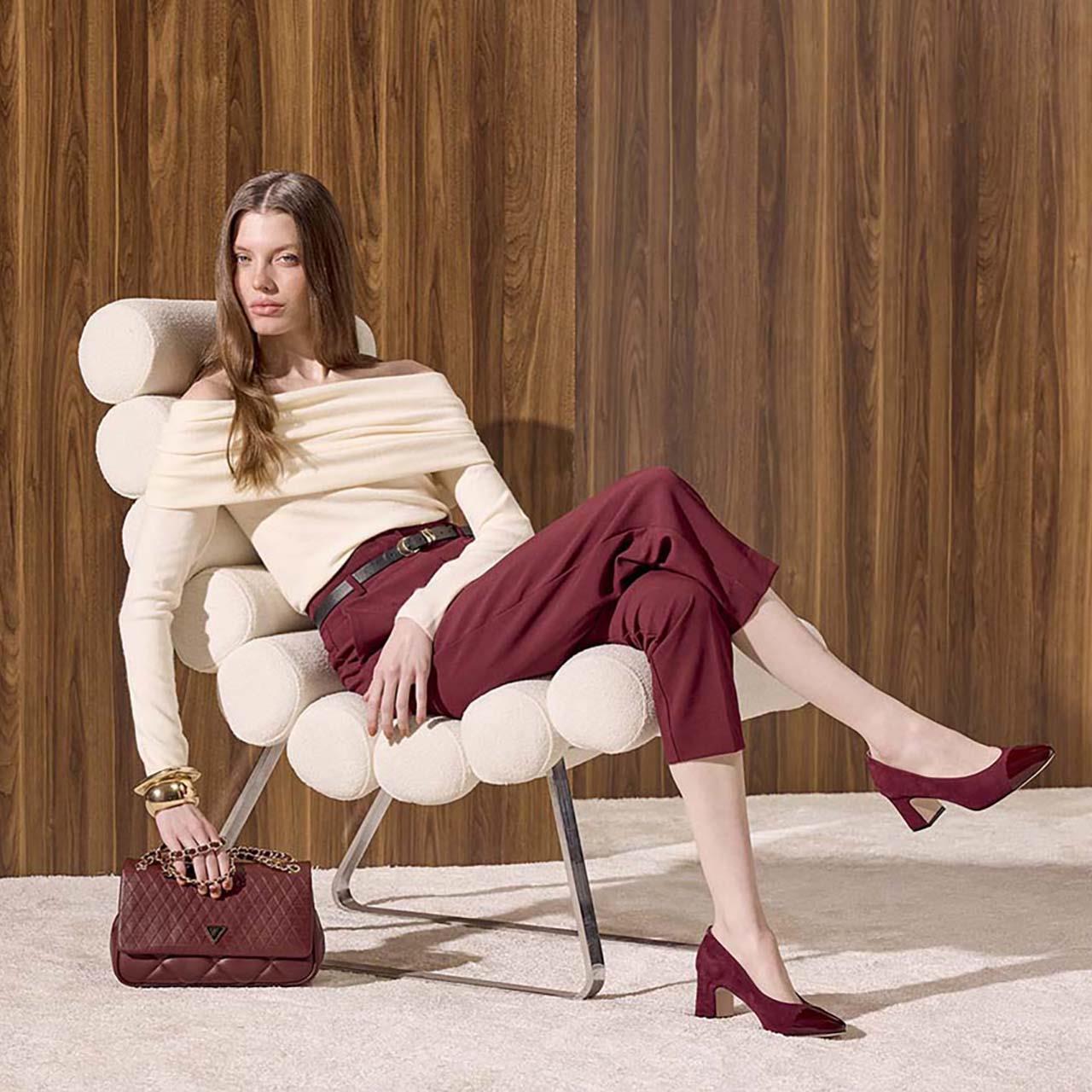 Mocassini Hakiki Deri Kadın Topuklu Süet Ayakkabı 49212