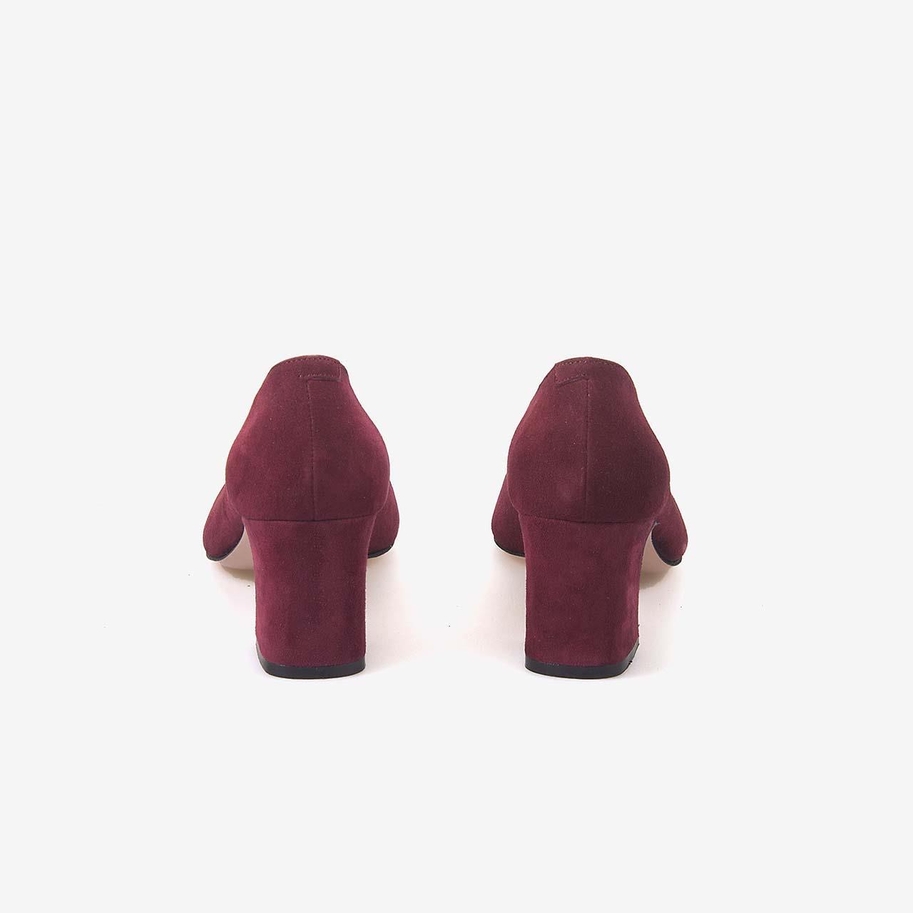 Mocassini Hakiki Deri Kadın Topuklu Süet Ayakkabı 49212