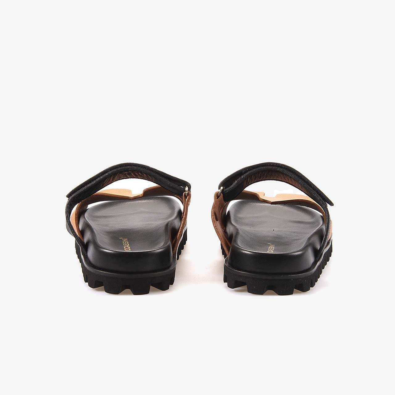 Mocassini Hakiki Deri Taba Siyah Erkek Terlik 3039