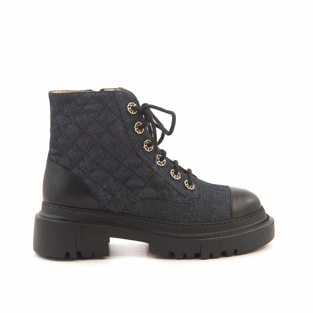 Mocassini Kadın Hakiki Deri Eva Taban Mavi Günlük Bot