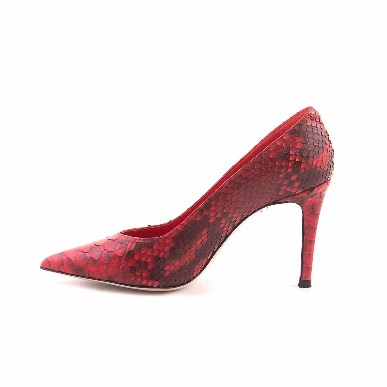 Mocassini Kadın Hakiki Deri Enjeksiyon Microlight Taban Kırmızı Gece & Abiye Ayakkabı