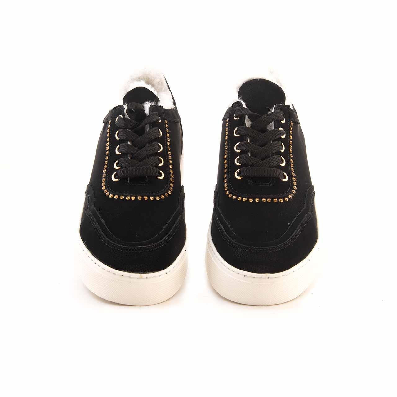 Mocassini Kadın Hakiki Deri Kauçuk Taban Siyah Spor & Sneaker Ayakkabı