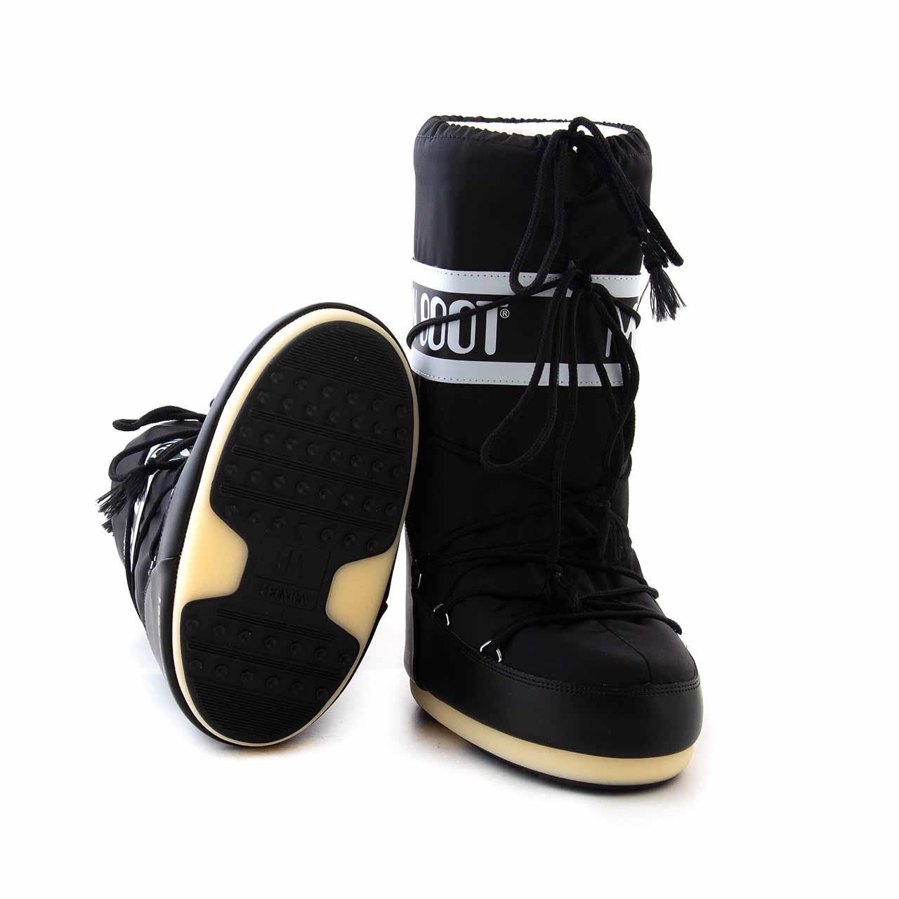 Moonboot Kadın Dolgu Taban Siyah Kar Botu Çizme