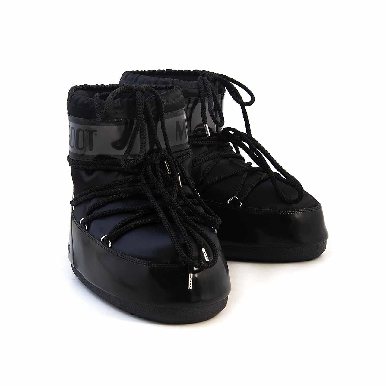 Moonboot Kadın Dolgu Taban Siyah Kar Botu Çizme