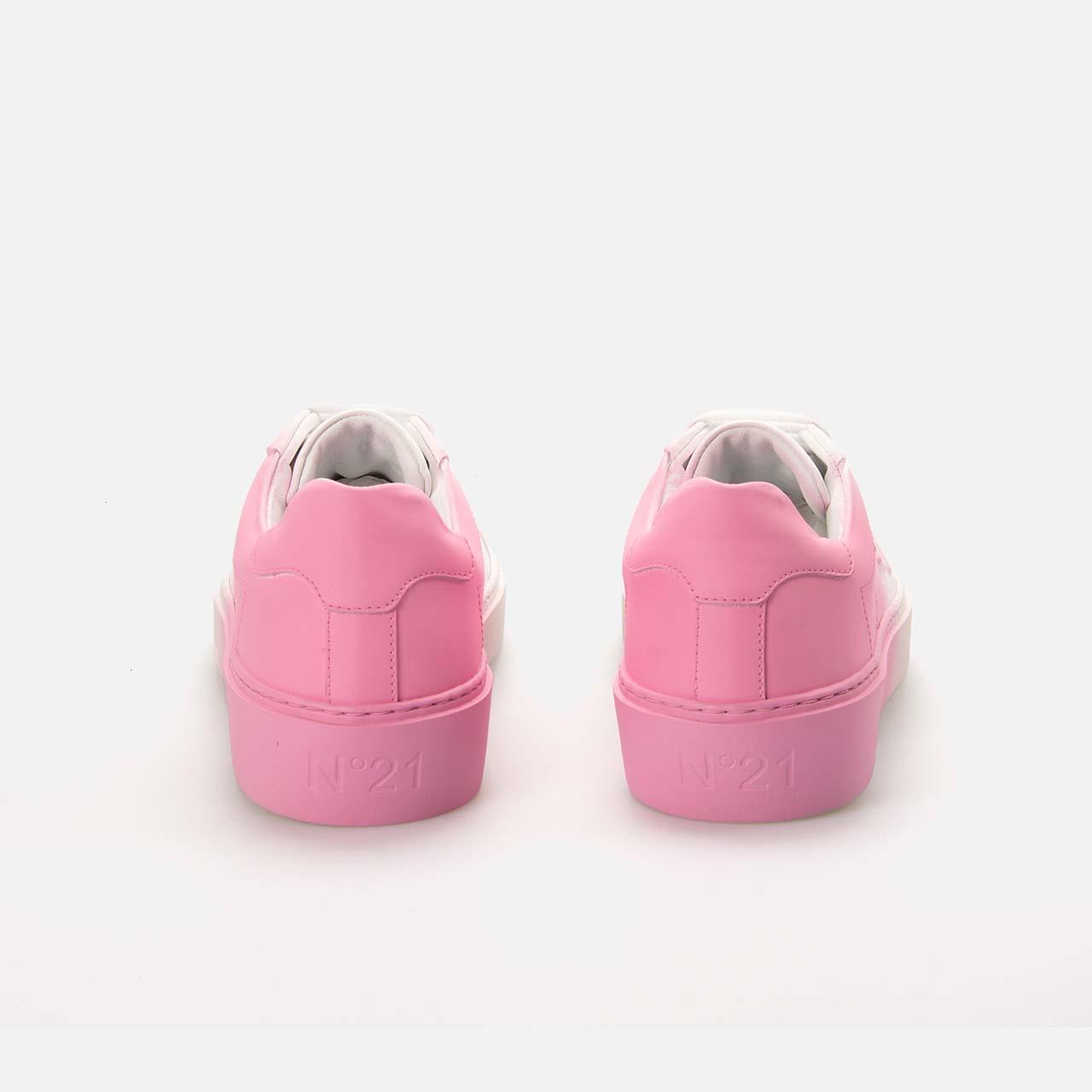 No21 Kadın Hakiki Deri Kauçuk Taban Pembe Spor & Sneaker Ayakkabı