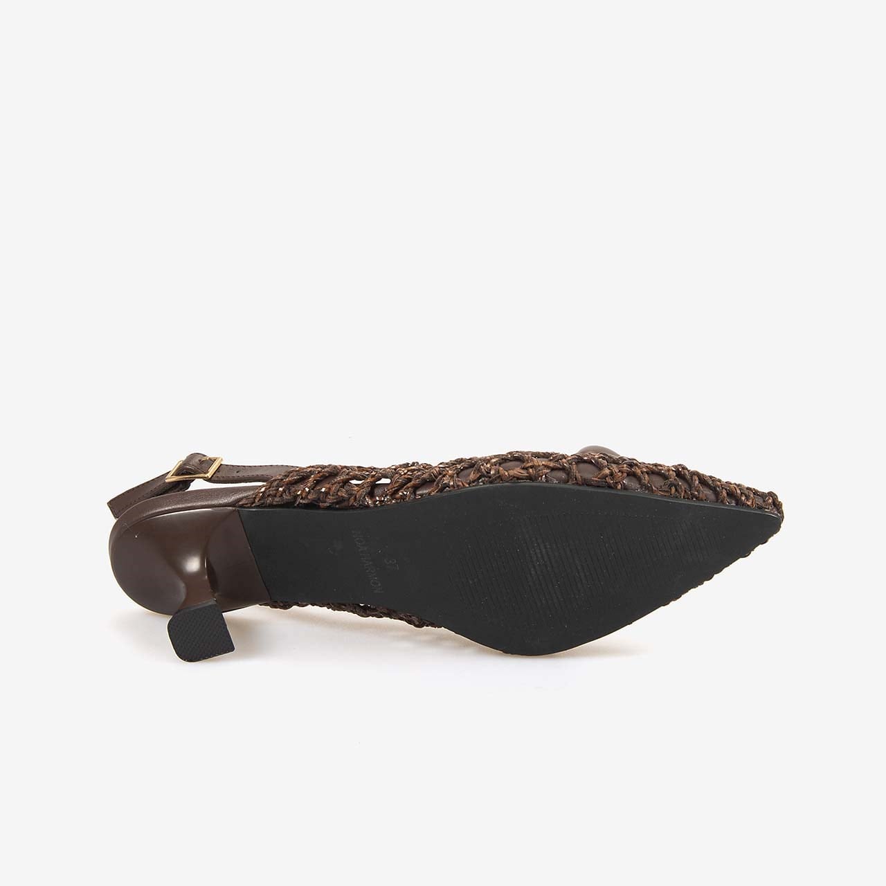 Noa Harmon Kadın Örgü SlingBack 5,5cm Sivri Burun Topuklu Ayakkabı 10342