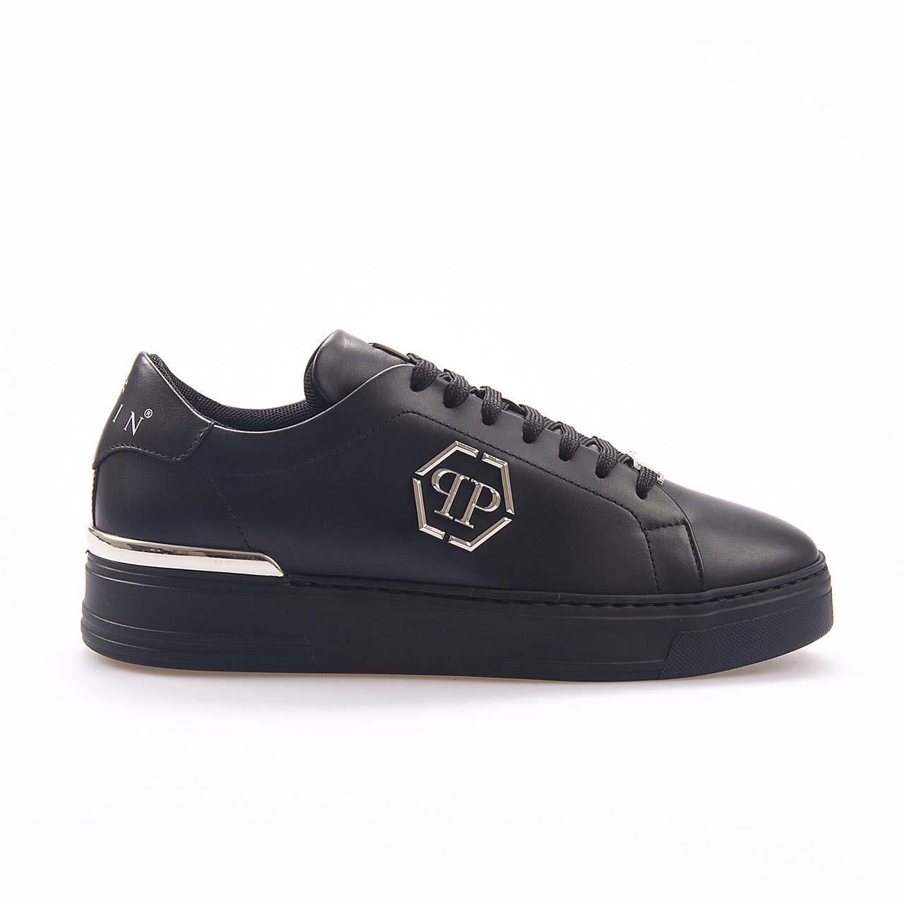 Philipp Plein Erkek Hakiki Deri Siyah Spor & Sneaker Ayakkabı