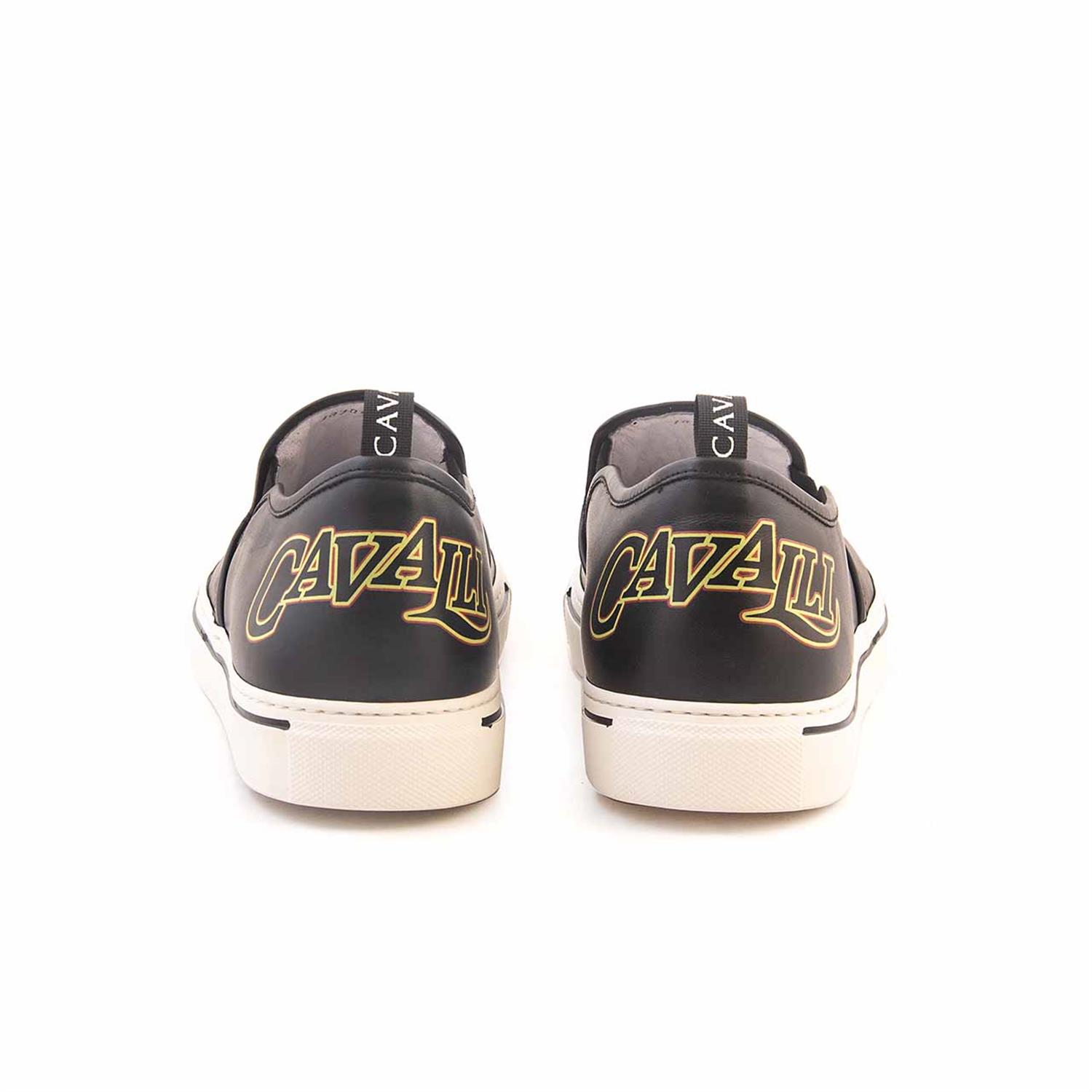 Roberto Cavalli Erkek Hakiki Deri Siyah Günlük Ayakkabı