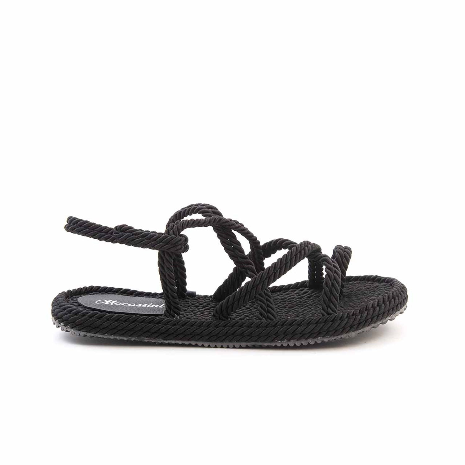 Mocassini Erkek Hakiki Deri Siyah Sandalet 