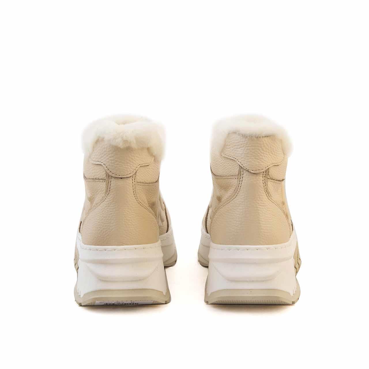 Rouge Kadın Hakiki Deri Termo Taban Bej Günlük Ayakkabı