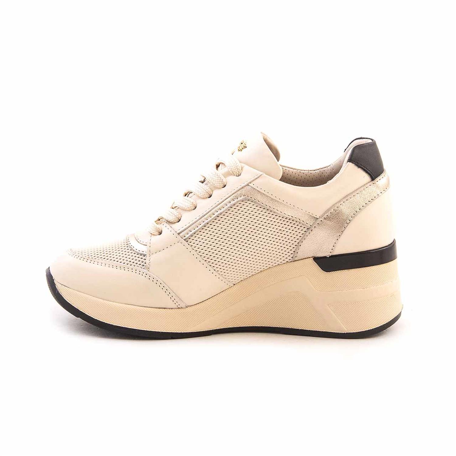 Rouge Kadın Hakiki Deri Poli Taban Bej Spor & Sneaker Ayakkabı