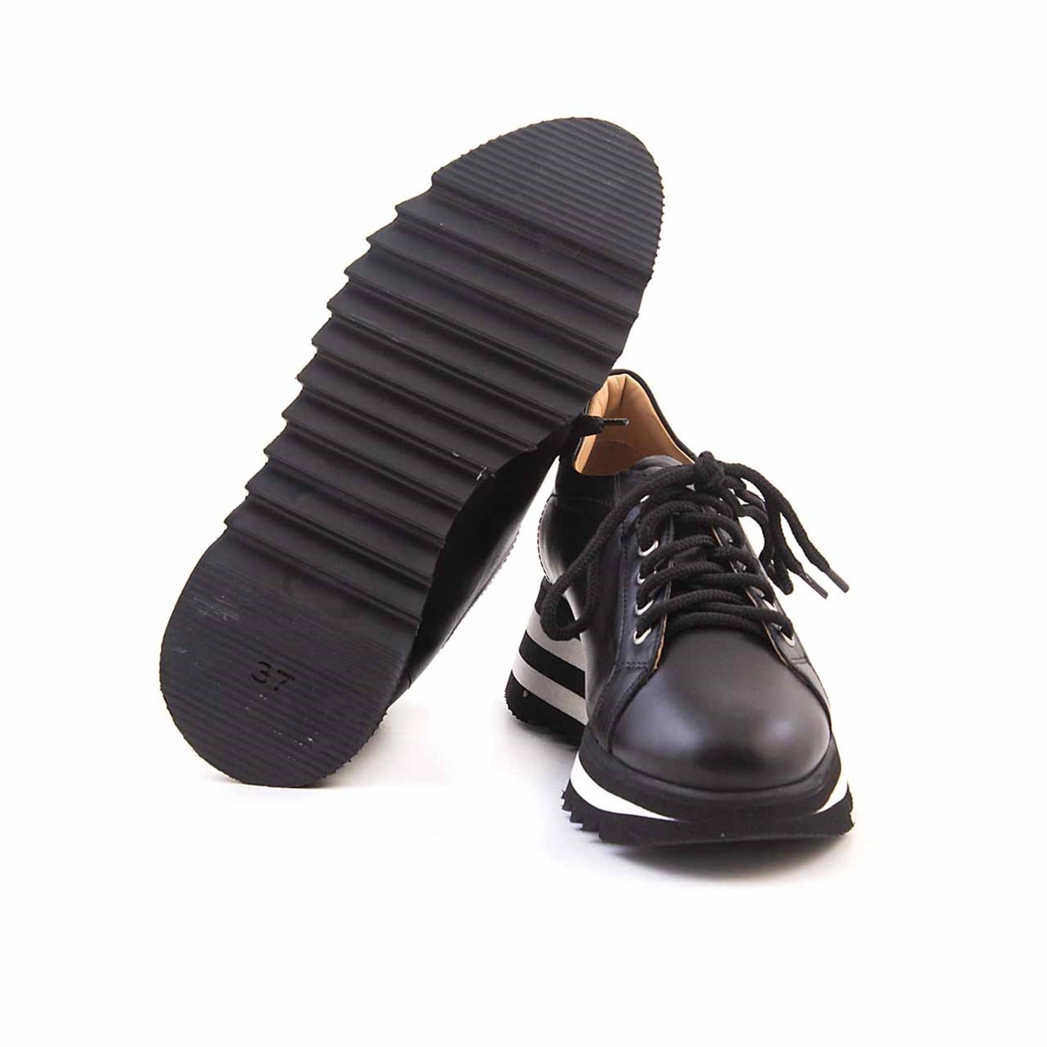 Rouge Kadın Hakiki Deri Eva Taban Siyah Spor & Sneaker Ayakkabı