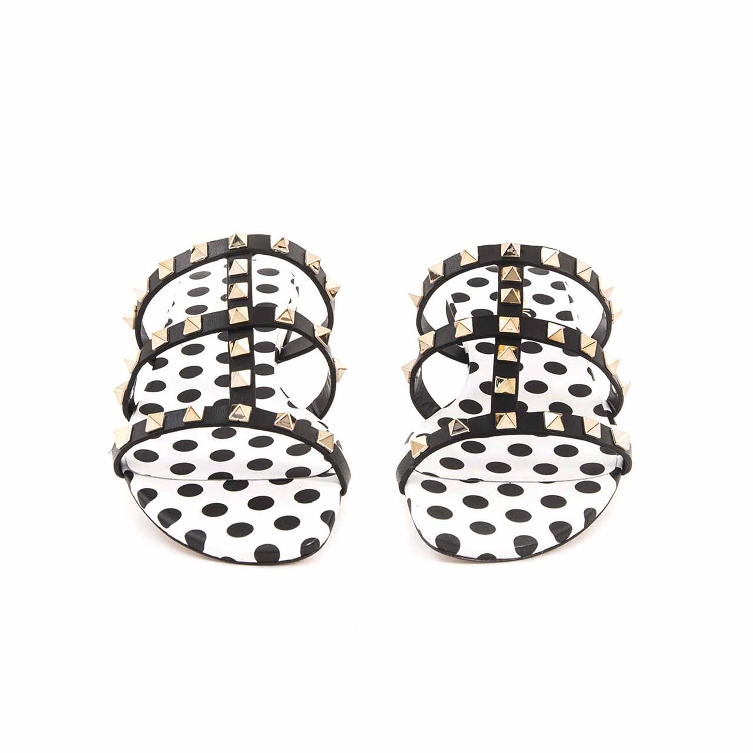 Rouge Kadın Hakiki Deri Neolit Taban Siyah - Beyaz Terlik Terlik