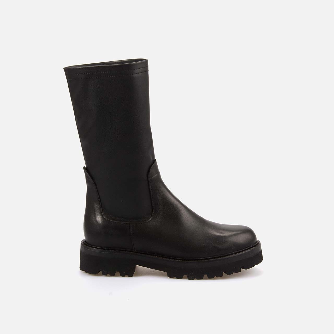 Rouge Kadın Hakiki Deri Eva Taban Siyah Günlük Bot