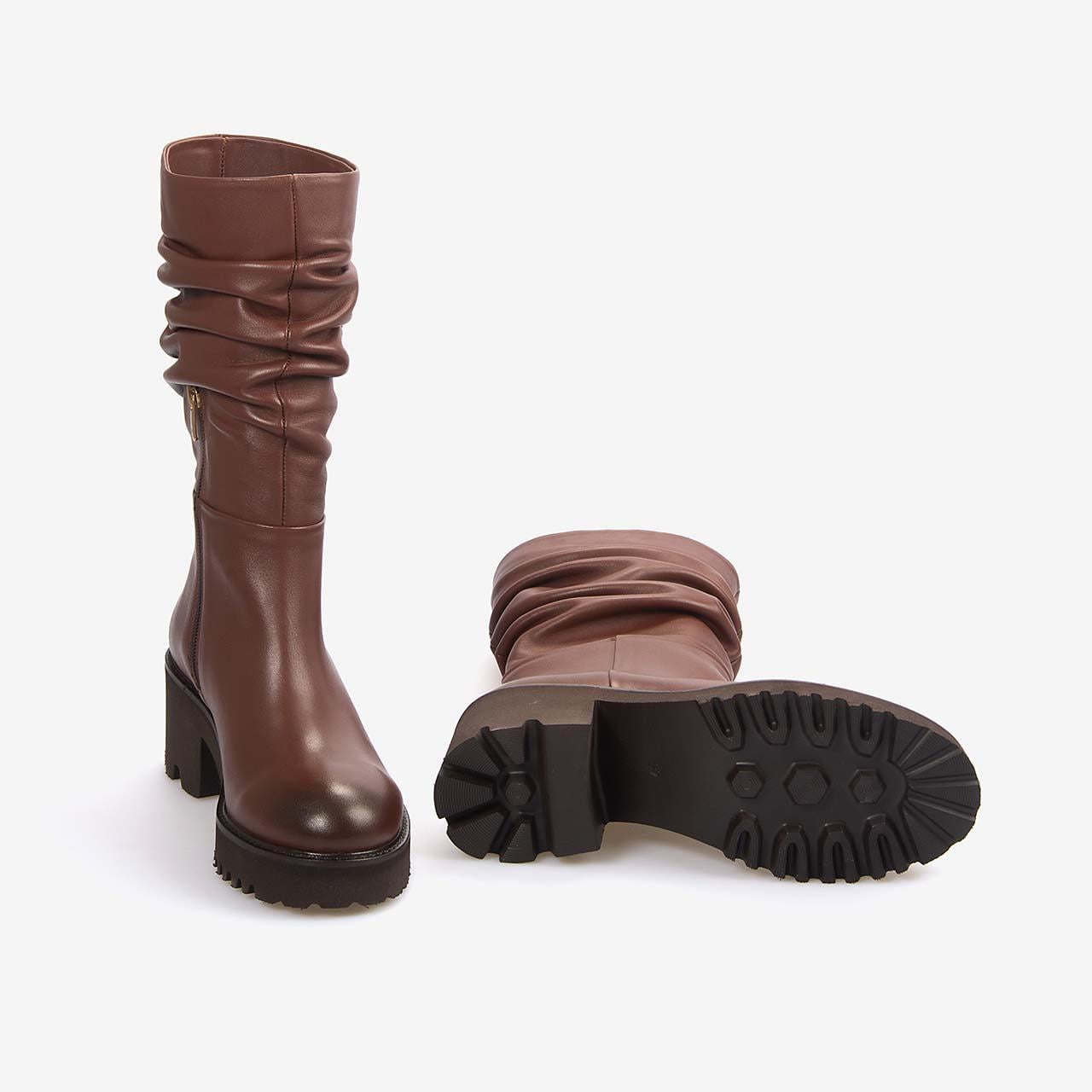 Rouge Hakiki Deri Kadın Çizme 313-4017