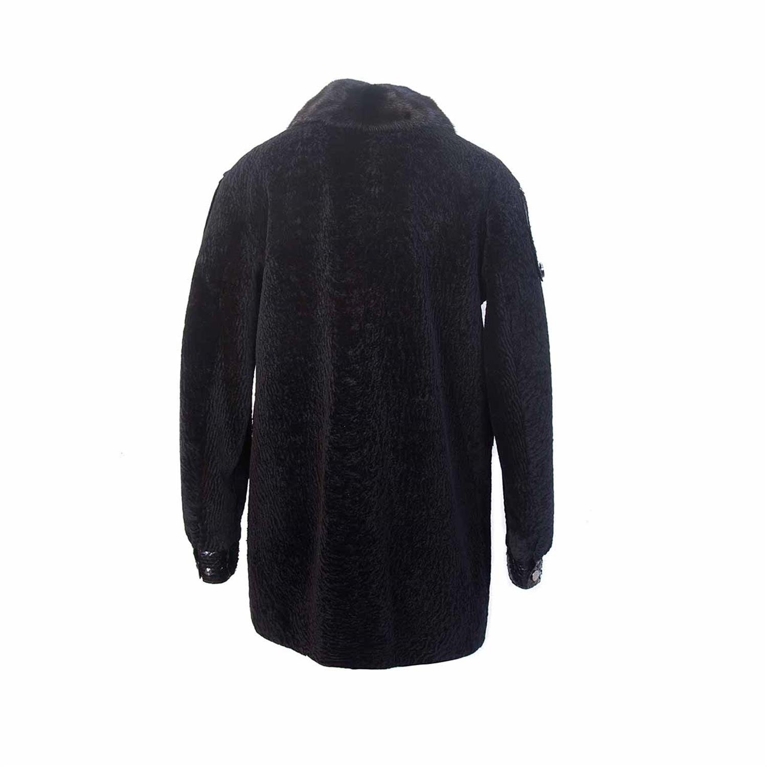 Rouge Kadın Kürklü Siyah Deri Mont