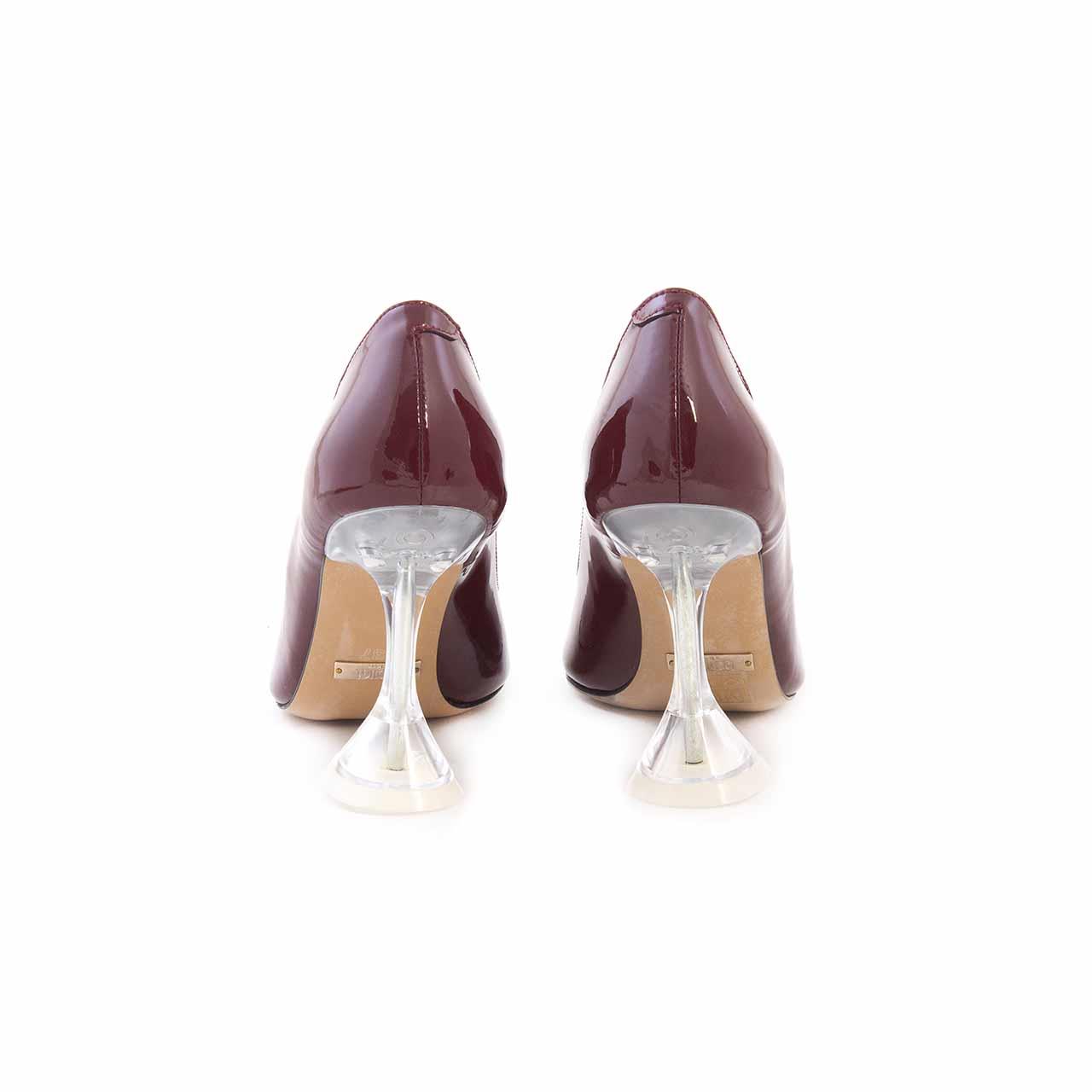 Rouge Kadın Rugan Deri Enjeksiyon Kösele Taban Bordo Gece & Abiye Ayakkabı