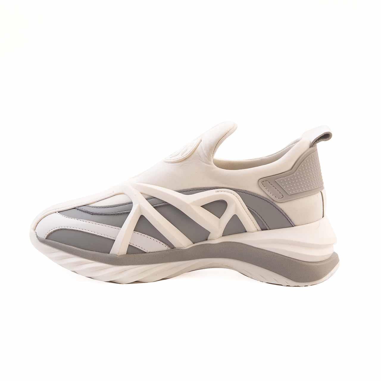 Rouge Kadın Strech Termo Taban Beyaz-Gri Spor & Sneaker Ayakkabı