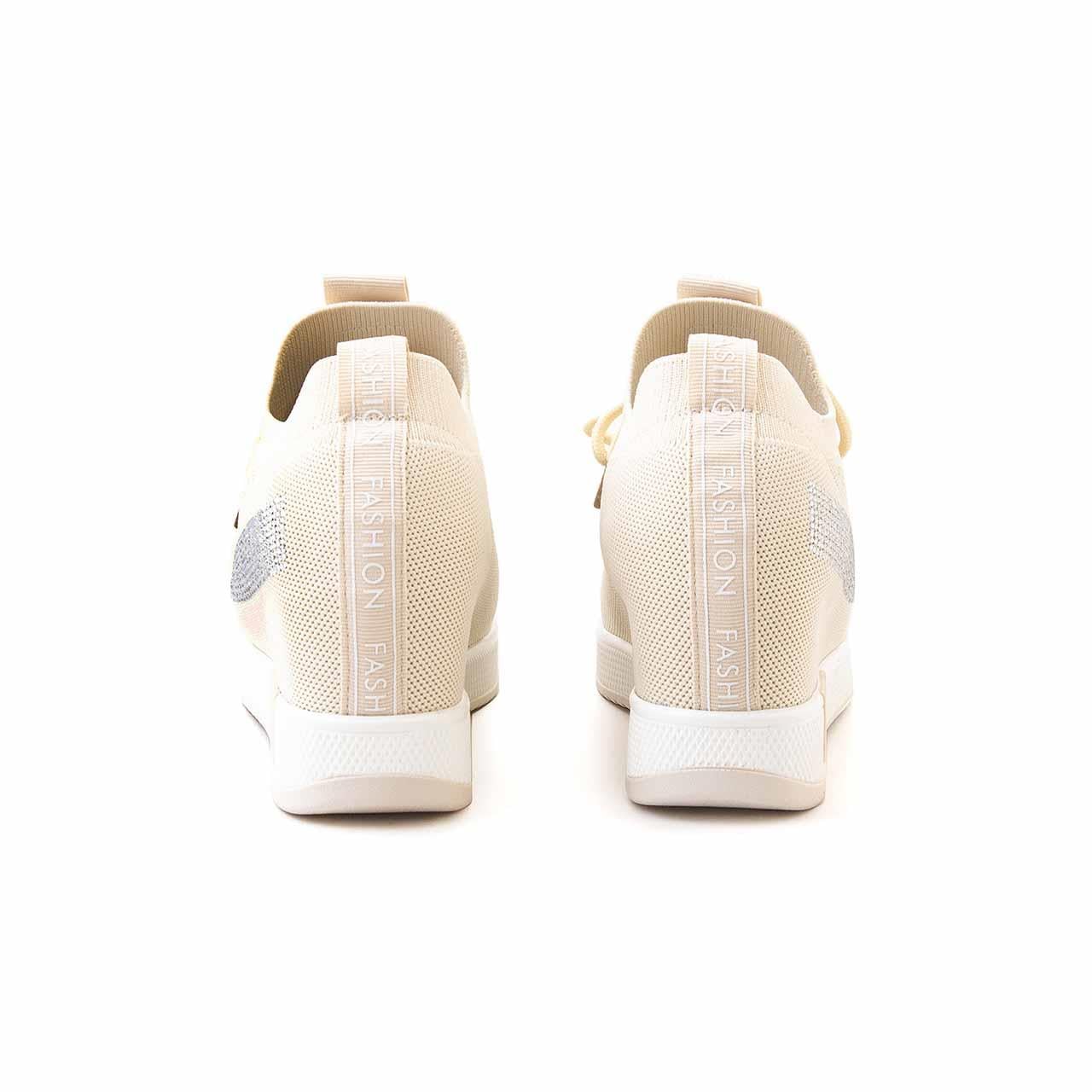 Rouge Kadın Vegan Kauçuk Taban Bej Spor & Sneaker Ayakkabı