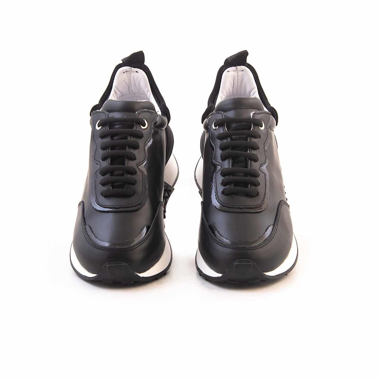 Rouge Kadın Hakiki Deri Termo Taban Siyah Spor & Sneaker Ayakkabı