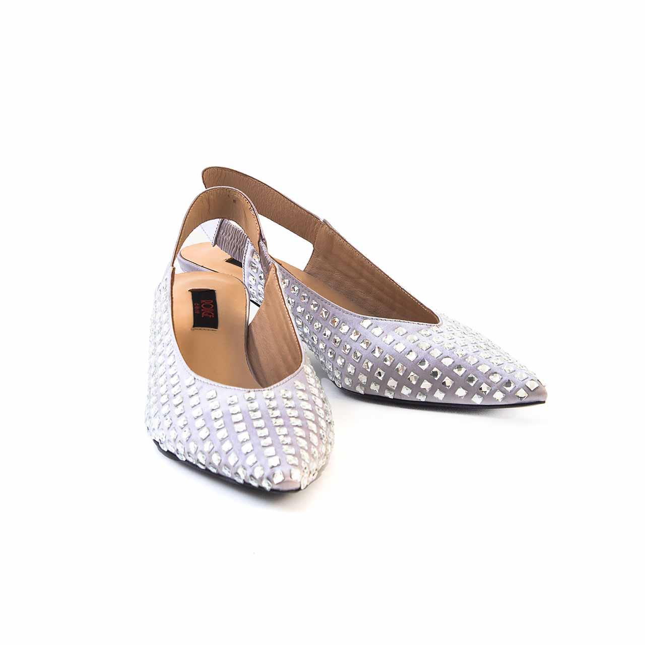 Rouge Kadın Hakiki Deri Microlight Taban Lame Renk Topuklu Ayakkabı