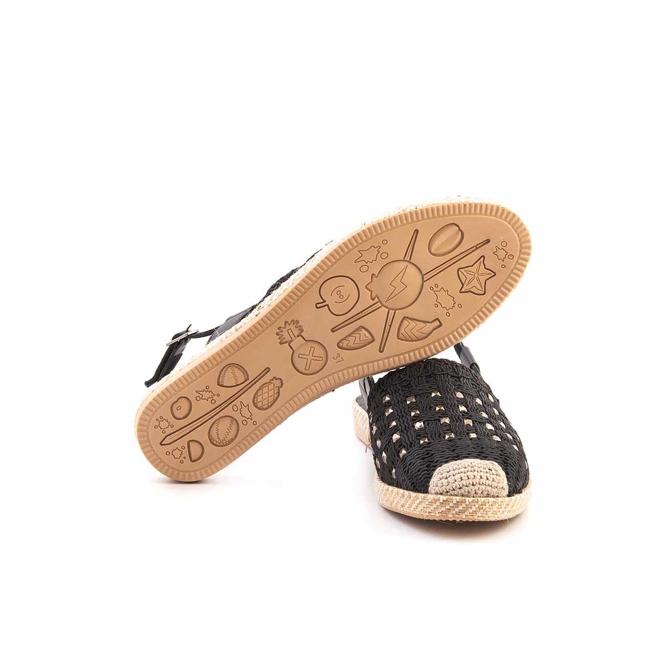 Tanca Kadın Espadril Siyah Sandalet Ayakkabı