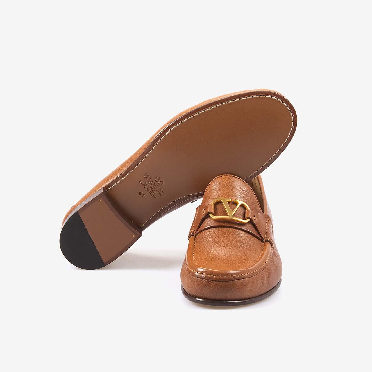 Valentino Garavani Hakiki Deri Erkek Loafer Ayakkabı 6Y2S0J68