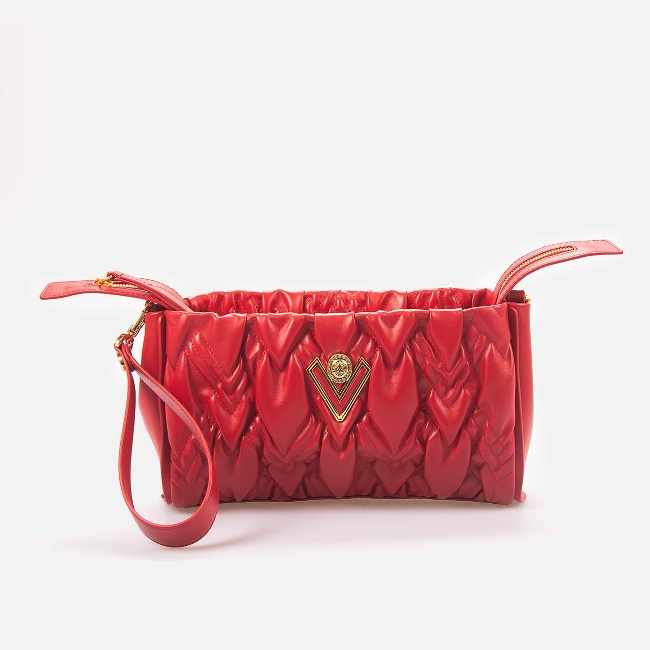 Valentino Orlandi Kadın Hakiki Deri Kırmızı Omuz Çantası 