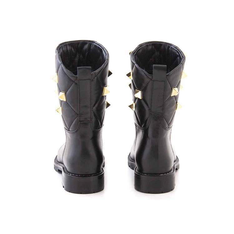 Rouge Kadın Hakiki Deri Kauçuk Taban Siyah Günlük Bot