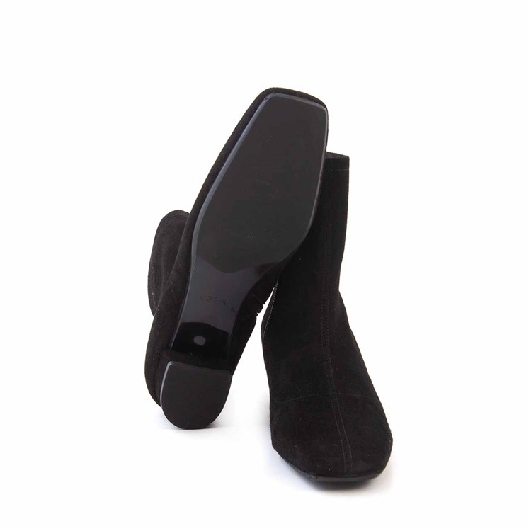 Rouge Kadın Hakiki Deri Enjeksiyon Neolit Taban Siyah Süet Günlük Bot