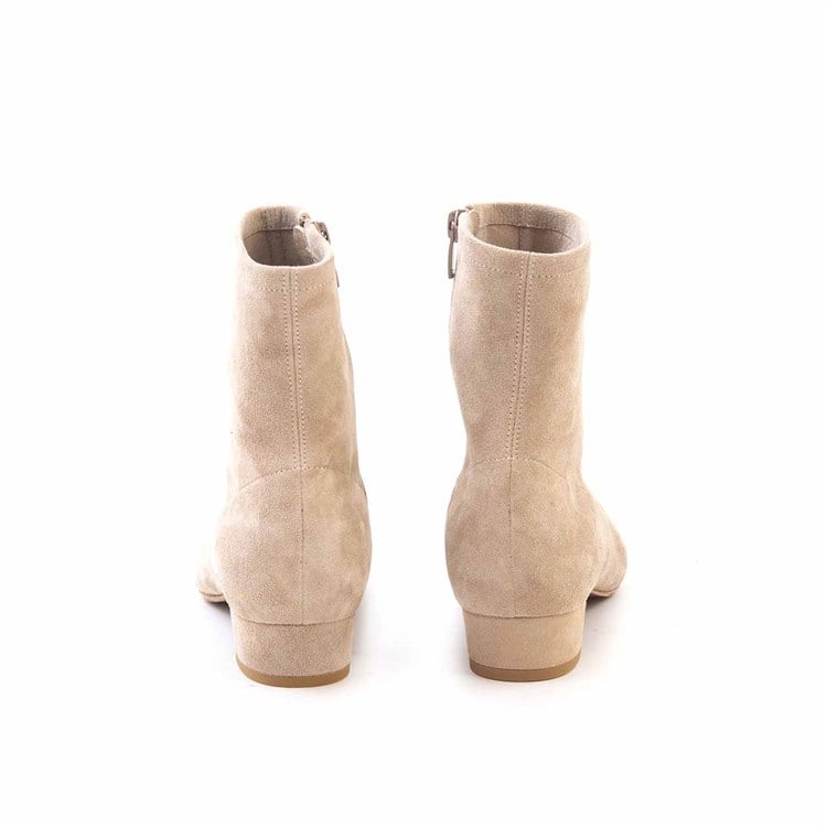 Rouge Kadın Hakiki Deri Enjeksiyon Neolit Taban Vizon Süet Günlük Bot