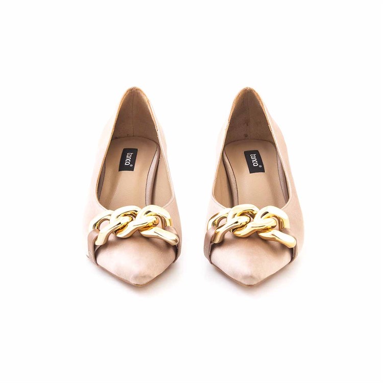 Kemal Tanca Kadın Bej Topuklu Ayakkabı