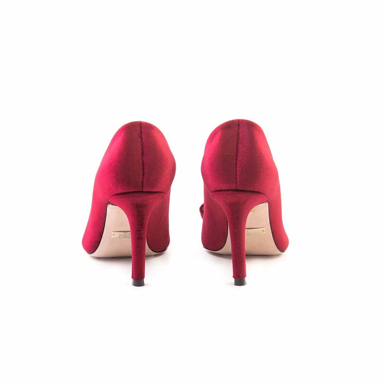 Rouge Kadın Hakiki Deri Microlight Taban Bordo Kadife Gece & Abiye Ayakkabı