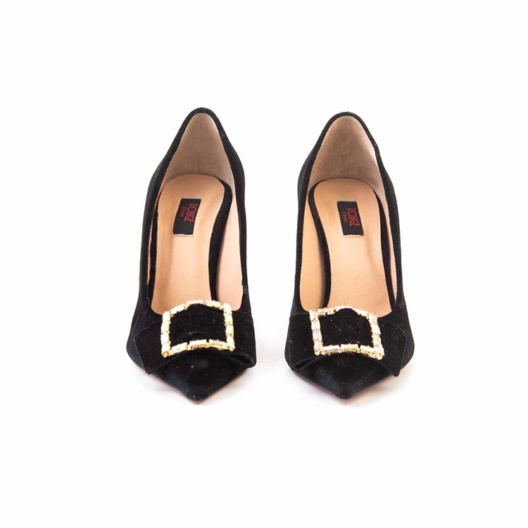 Rouge Kadın Hakiki Deri Microlight Taban Siyah Gece & Abiye Ayakkabı