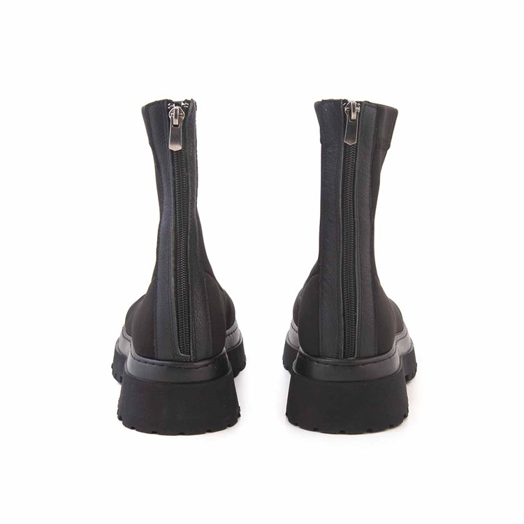 Kemal Tanca Kadın Hakiki Deri Siyah Günlük Bot