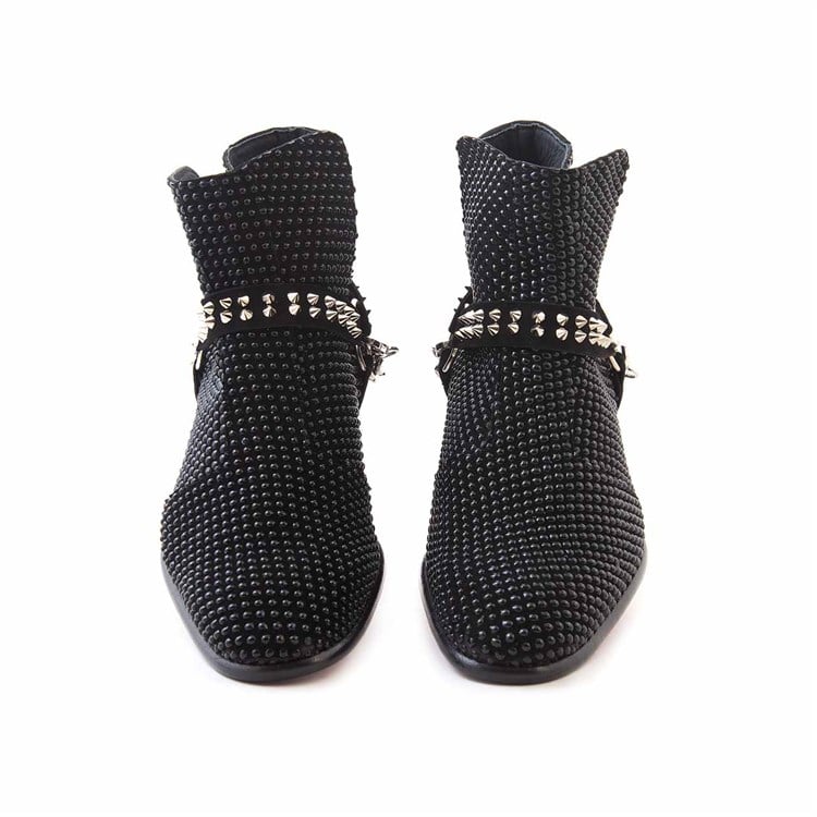 Mocassini Erkek Hakiki Deri Enjeksiyon Kösele Taban Siyah Bot 