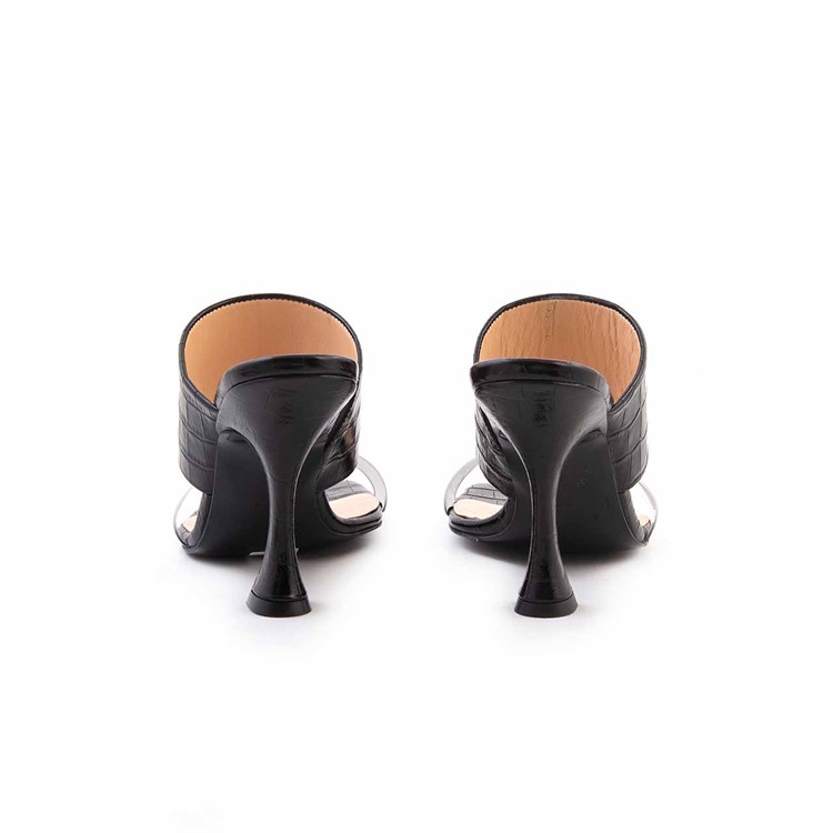 Rouge Kadın Hakiki Deri Microlight Taban Siyah Topuklu Ayakkabı