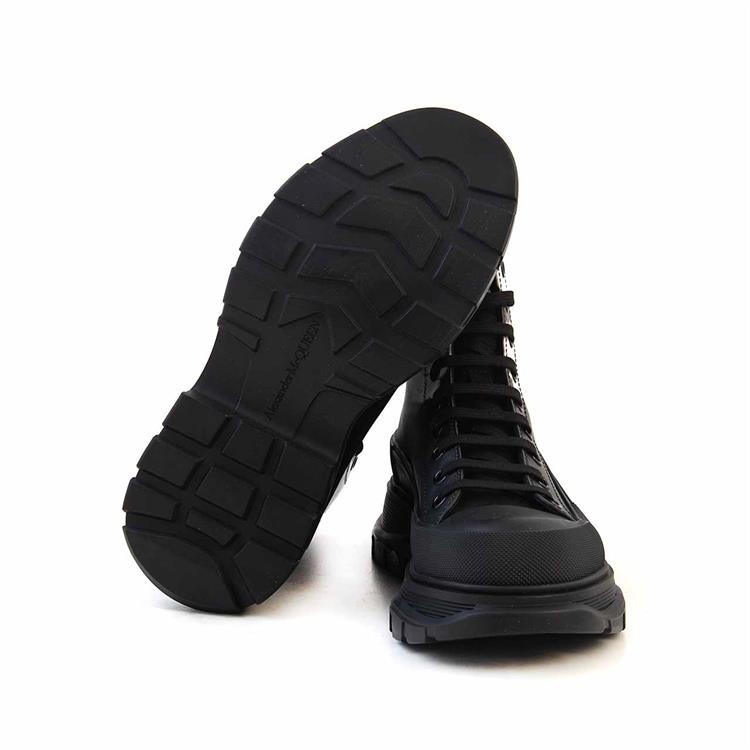 Alexander Mcqueen Erkek Hakiki Deri Siyah - Beyaz Bot 