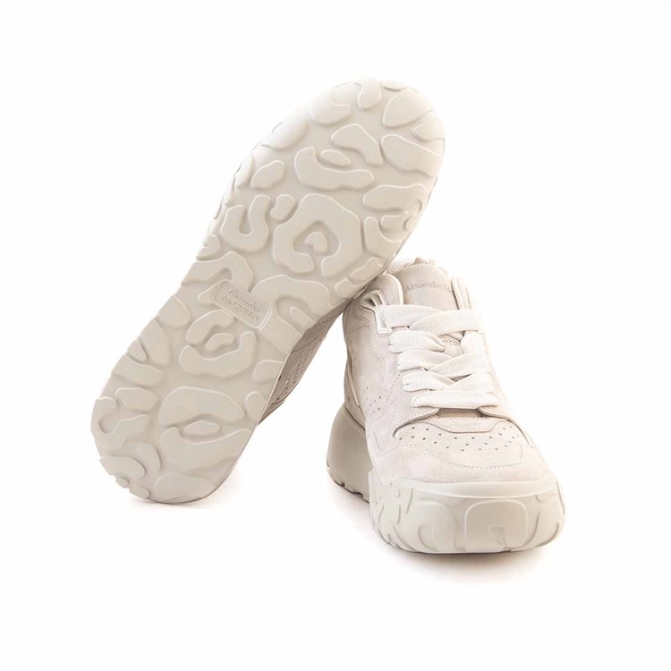 Alexander Mcqueen Erkek Hakiki Deri Bej Spor & Sneaker Ayakkabı
