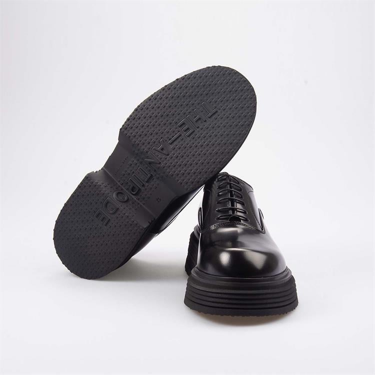 Attimonellis Erkek Hakiki Deri Siyah Günlük Ayakkabı