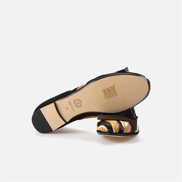 Antonio Barbato Kadın Süet Tpu Taban Leopar Süet Babet 