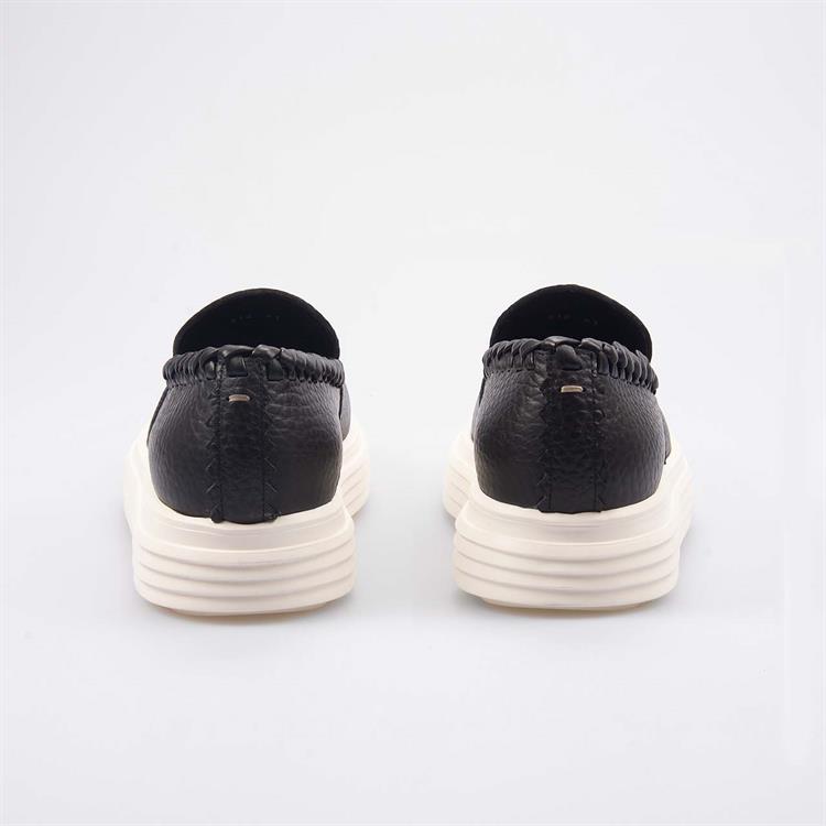 Attimonellis Erkek Hakiki Deri Siyah Günlük Ayakkabı